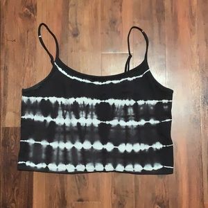 A black crop top